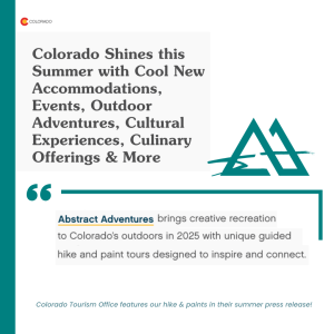 Abstract Adventures featured in cool new summer activities by the Colorado Tourism Office