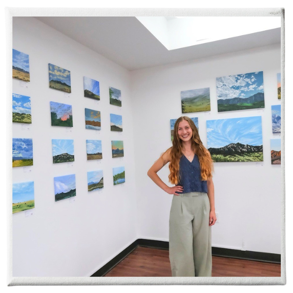 Abstract Adventures partners with community artists. Here is Mya Sear, Boulder and Colorado artist.